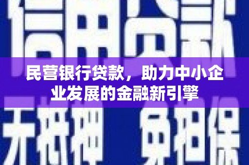 聂拉木民营银行贷款，助力中小企业发展的金融新引擎